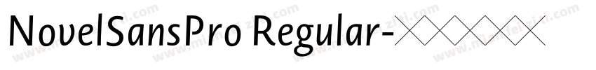NovelSansPro Regular字体转换